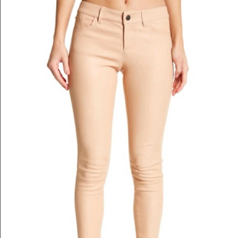 Alice + Olivia - Angie Leather Pants - Nude Pink
